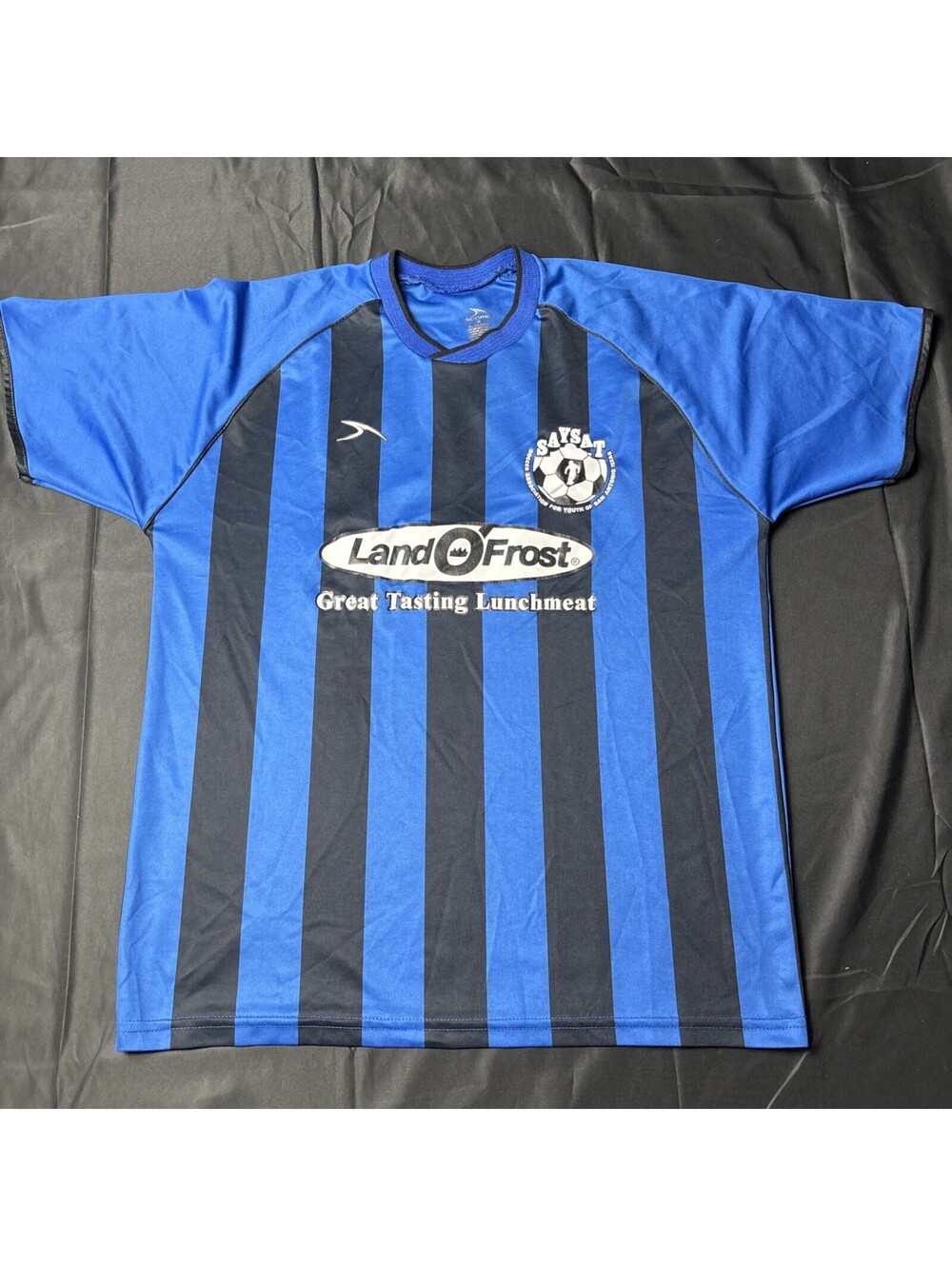 Score San Antonio SAYSAT Blue and Black Soccer Jersey #13 -